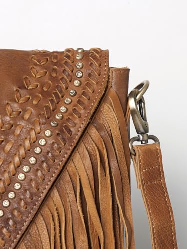 American Darling Messenger Full Grain Genuine Leather Western Women Bag Handbag Purse | Cute4