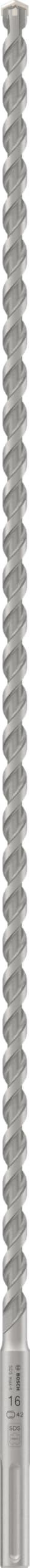 Bosch 1x Foret PRO SDS max-4 (pour Béton armé, Bloc de construction en béton, Ø 16,00 mm, Professional Accessoire Marteau burineur)