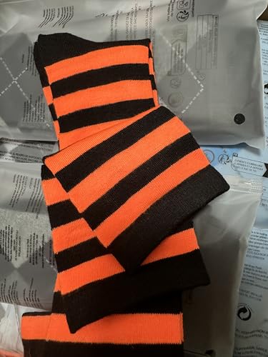 Image of Womens Thigh High Socks Athletic Stripe Cute Colorful Over the Knee High Sock Colorful Long Tube Sock