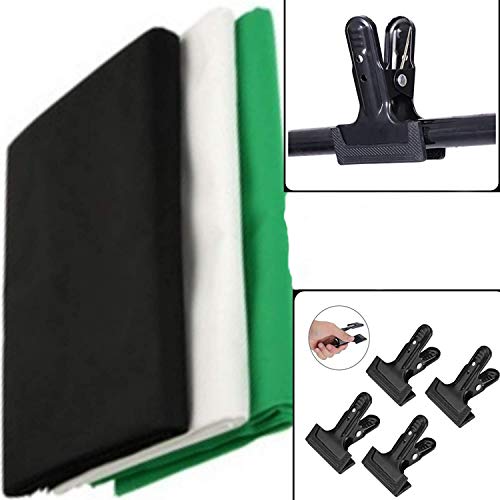 VTS Background Screen Lekera Cotton Backdrop Video Shooting Photo Studio Photography Purpose (3Pcs. Backdrop with Clips Combo) VTS Background Screen Lekera Cotton Backdrop Video Shooting Photo Studio Photography Purpose (3Pcs. Backdrop with Clips Combo)