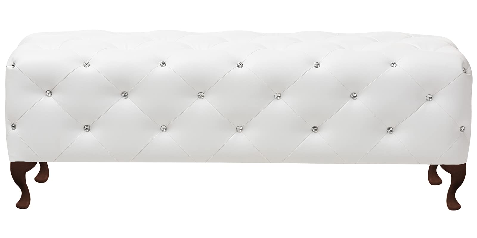 〆1/31 WHITE_WOOD_BENCH #1 Dreamzz Furniture Italiano Solid Wood Bench in White Colour
