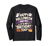 Photo Gallery divertente halloween bday party yes it s my birthday anniversary maglia a manica Photo Gallery divertente halloween bday party yes it s my birthday anniversary maglia a manica