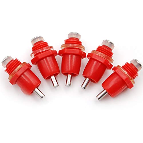 M.Z.A 100PCS Poultry Water Nipple Automatic Chicken Water Feeder Waterer Drinking Dispenser for Chicken Duck Bird Hen Turkeys Gees Drinking Tools (100)