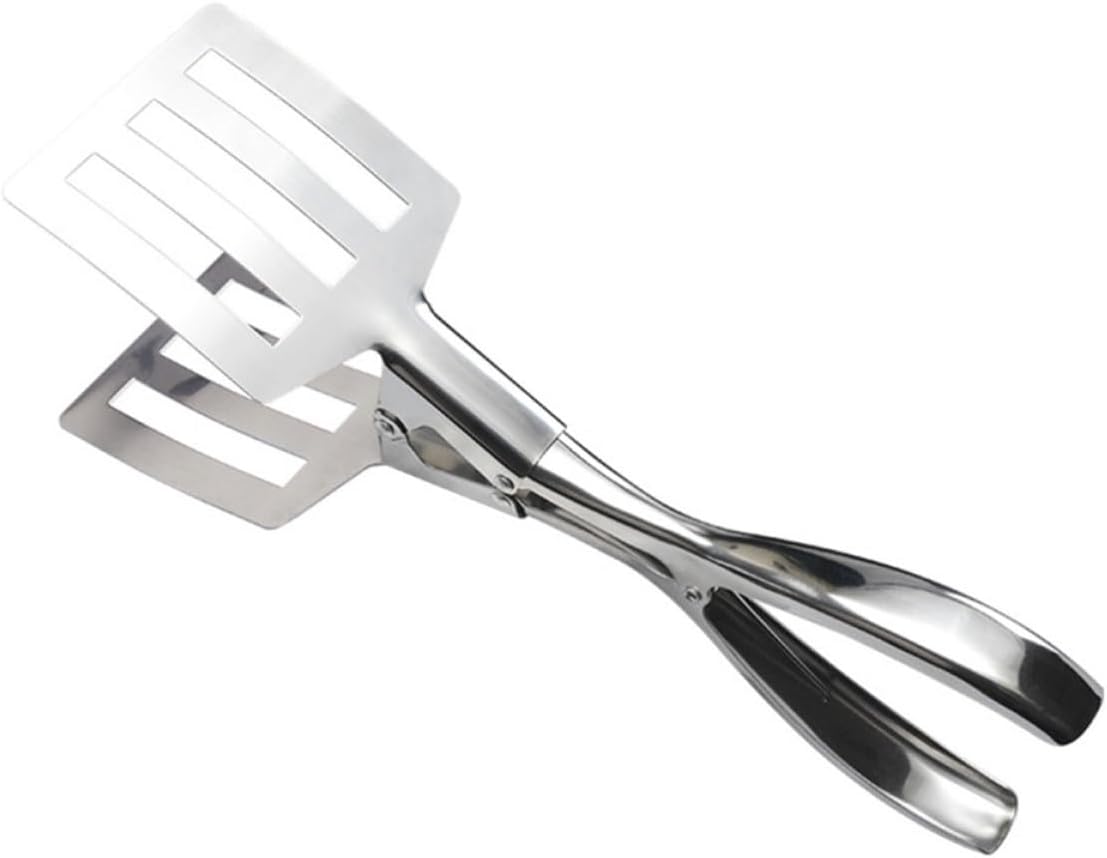Generic Kitchen Serving Tongs Heat Resistant and Rust-proof Stainless Steel with Square Heads Food Clip and Bread for Bbq, Bread, and Fried Fish, for Hotel and Wedding Celebrations
