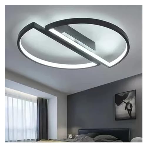 Plafonnier LED moderne demi-cercle à diffusion lumineuse homogène