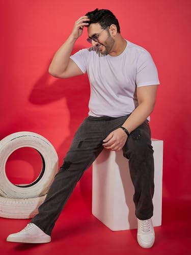 Image of Bigbanana Plus Size Men's Regular Fit Washed Jeans