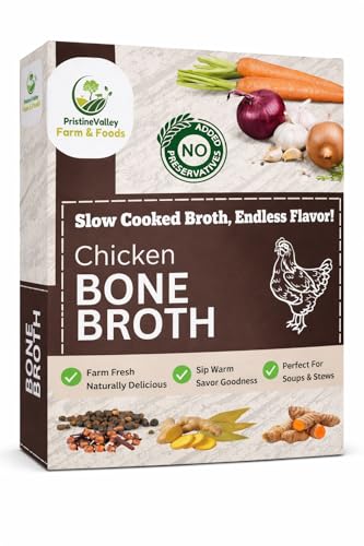 Image of Chicken Bone Broth - 300g | Ready to Drink or Cook Strong Liquid Stock | Slow Cooked 8+ Hours | No Added Preservatives | Rich Flavor from Aromatic Whole Spices | Rich in Natural Collagen | Natural Support For Gut and Joint |