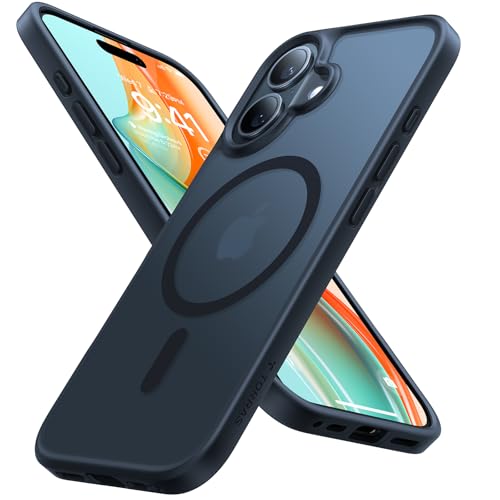 TORRAS for iPhone 16 Plus Case Compatible with MagSafe, Black