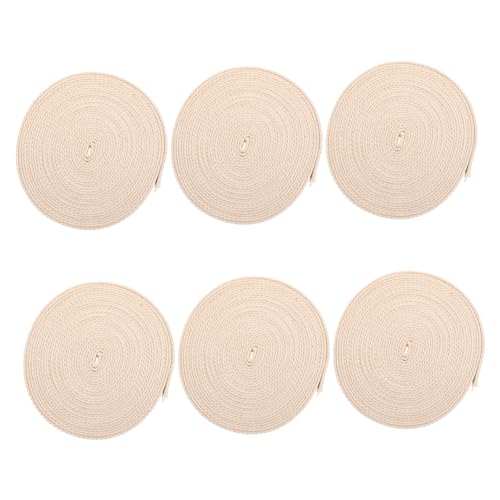 Unomor Wick Replacement 6 Pack of Cotton Wicks for Oil Lamps Household Cuttable and Safe