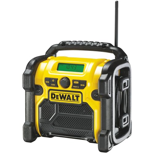DEWALT DCR019-QW - Radio compacta 18V XR Li-Ion, Cable de...