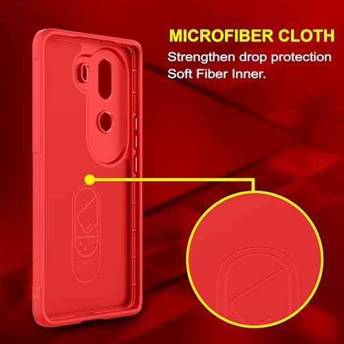 Image of amazon basics Back Case Cover for Vivo V40e 5G | Compatible for Vivo V40e 5G Back Case Cover | Liquid Silicon Magic Case for Vivo V40e 5G with Camera Protection | Red