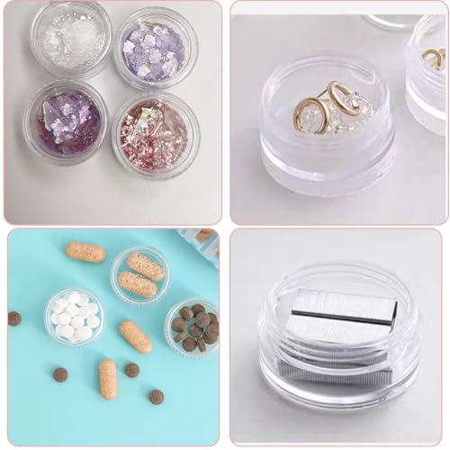 20 Stück Kleine Tiegel für Lippenbalsam, Mini Cremedose Leer, Kosmetikdosen