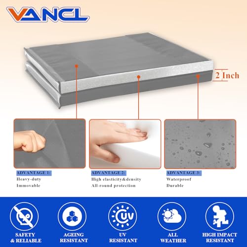 Gym Wall Padding espuma de 2'' de grosor para protección en pared de gimnasio, resistente al agua, instalación en pared, 1 pieza miniatura 3