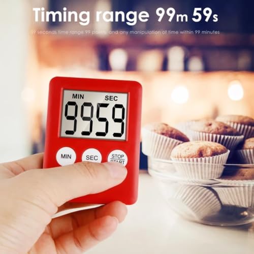Timer Digital com Imã Cronômetro Regressivo e Progressivo CozinhaTreino Academia Luta