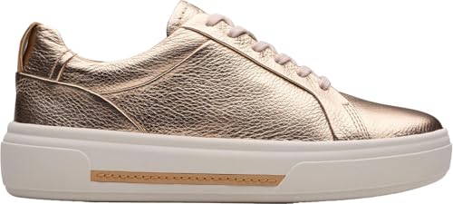 Clarks - Zapatos Hollyhock Walk para mujer, Copper Met, 38.5 EU Ancho