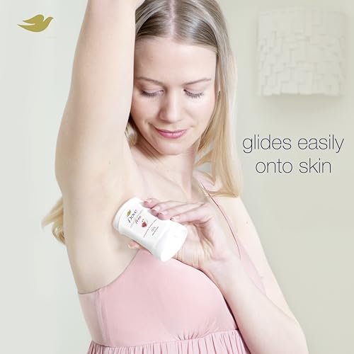 Image of Dove Aluminum Free Deodorant for Women 4 Count Pomegranate and Lemon Verbena 72 hour odor protection 2.6 oz