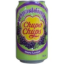 Chupa Chups Sparkling Grape Flavour Soda 24 x 0.345 L Tin Disposable