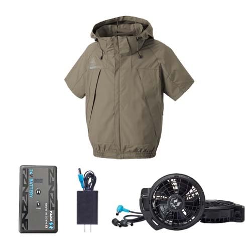 [�A�^�b�N�x�[�X] �󒲃E�F�A �`�^���t�[�h�����u���]����24V�o�b�e���[�ƃt���b�g�t�@���Z�b�g 5545+RD9691NJ+RD9620PH S�`5L �T���G�X �󒲕��_��(�x�[�W�� 4L)
