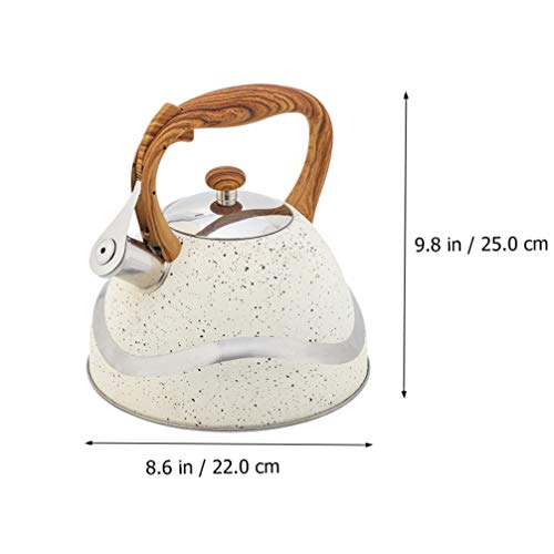 Chaleira Cabilock com cabo de madeira, bule de chá de aço inoxidável para cozinha, café, escritório,