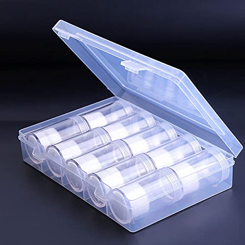 Qtopun Tubos Plásticos Transparentes para Monedas, Paquete de 10 miniatura 6