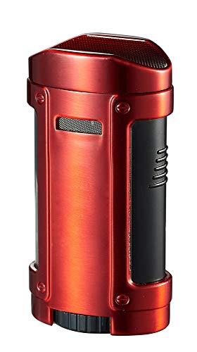 Visol Rhino Quad Torch Flame Cigar Lighter (Red) #TOP2