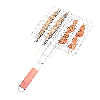 MILESTOUCH - Fish Grilling - Tandoor - Kababs BBQ Stainless Steel Mesh, (1)