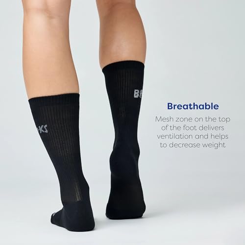 Image of Brooks Run-In Crew Sock 3-Pack, Crew Length, Arch Support, Running Socks