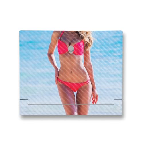 Image of MightySkins Carbon Fiber Skin Compatible with Alienware X14 R2 (2023) Full Wrap Kit - Bikini | Protective, Durable Textured Carbon Fiber Finish | Easy to Apply & Change Styles | Made in The USA