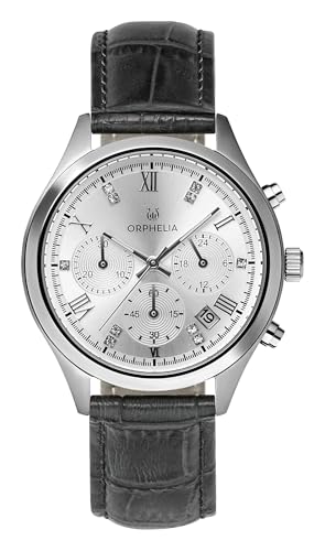 ORPHELIA Montre Femmes Chronographe Regal en Cuir Véritable Finition Luxe
