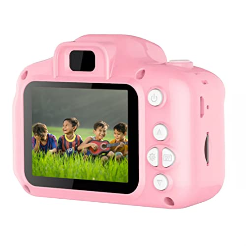 SABIRAT Upgrade Kids Selfie Camera, Christmas Birthday Gifts for Boys Age 3-9, HD Digital Video Cameras for Kids, Portable Toy for 3 4 5 6 7 8-Year-Old Boy Support Up to 32GB SD Card-Pink