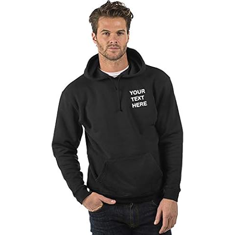 Embroidered/Personalised Black Hoodie, Size XS-4XL, XL (48/50) Cover