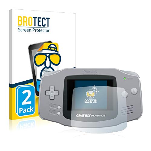 brotect Pellicola Protettiva Opaca Compatibile con Nintendo Gameboy Advance GBA Pellicola Protettiva Anti-Riflesso (2 Pezzi)