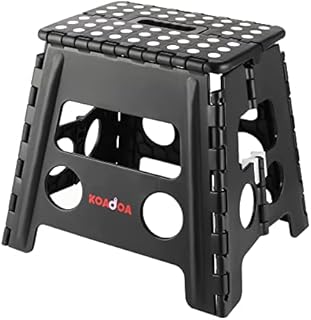 KOADOA Folding Step Stool  13 Inch Foldable Stepping Stool Anti-Slip Lightweight Collapsible Steps Stools for Kids & Adults,Kitchen,Bathroom, Garden& Outdoor