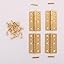 Four hinges have pins
