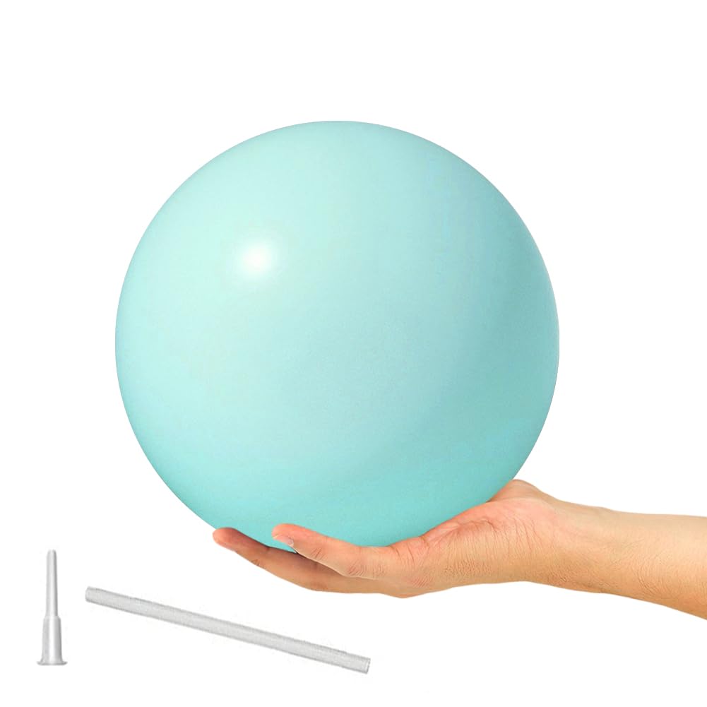 Mini palla da pilates da 22,9 cm, per yoga, stabilità, allenamento, palestra, anti scoppio e antiscivolo, per fisioterapia, migliora l'equilibrio e la forza del tronco