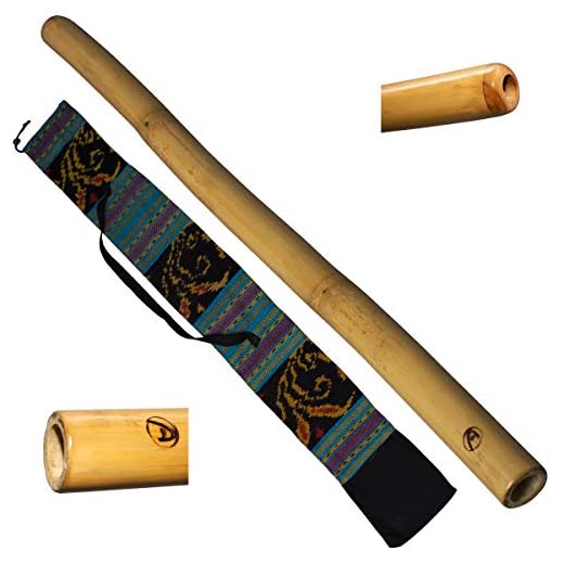 Australian Treasures - DIDGERIDOO: Bamboo PRO-series 120cm - incluyendo bolsa de didgeridoo