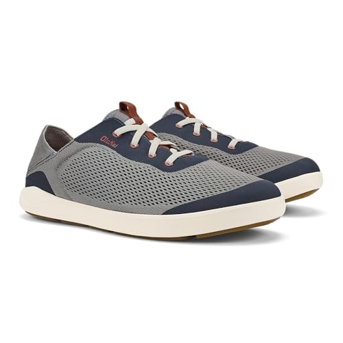 Image of OluKai Moku Pae Slip-On Men's Boat Shoes, Breathable Mesh Deck Shoes, Lightweight Water-Friendly Beach Sneakers for All-Day Comfort