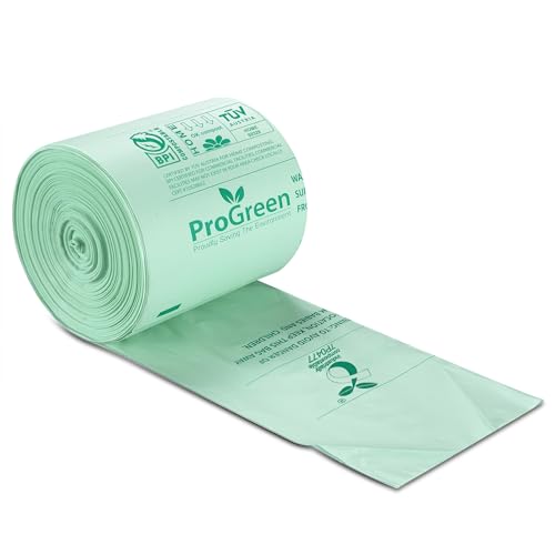 image for ProGreen Compostable Trash Bags, Extra Thick, Compost Kitchen Bin Bags