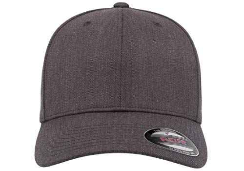 Flexfit Unisex-Adult's Wool Blend Hat, Dark Heather, L/X-Large