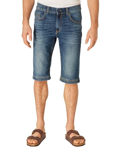 PIONEER AUTHENTIC JEANS Bermudas para hombre RoUVEN | Pantalones vaqueros para hombre | Pantalones cortos | Tiempo libre | Corte moderno | Azul Denim / Lavado Lavado, Blue Used Whisker 6752 6825, 36