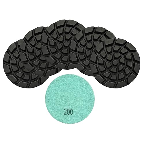 Diamond Concrete Polishing Pads - BRSCHNITT 6pcs 4 inch Grit#200