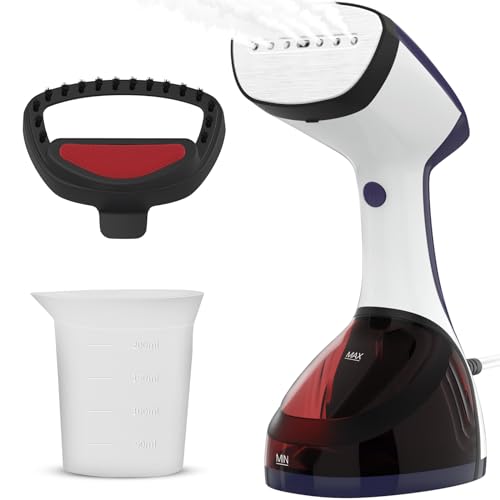 URPOWER 300ml Portable Clothes Steamer 15-Second Heat-Up Handheld Steamer for Clothes 1500W Detachable Tank, Stainless Steel Soleplate, Travel Garment & Fabric Steamers for Home/Office, 120V by URPOWER - Used condition - US$24.00