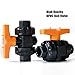 KOKYLEZN I.D 20~110mm UPVC Ball Valve Industrial Grade Valve PVC Pipe Globe Valve Aquarium Tank Water Pipe Connector Union (Color : Dark Gray, Diameter : Inner Dia 90mm)
