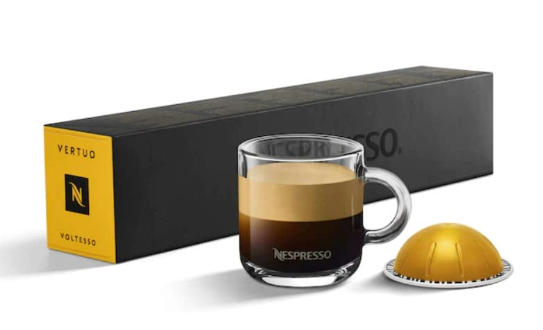VertuoLine Voltesso Espresso Coffee, Medium Roast, 1 Count, Espresso, 1 Pod