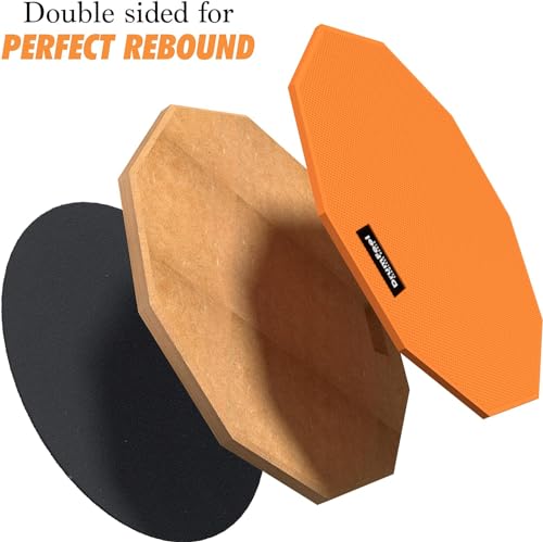 Drumfeel DF-001 Drum Practice Pad - Dual-Surface 12 Inch Silent Practice Drum Pad Set thumb #6
