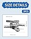 KGDUYC 2 Stück Kraftstoffhahn Schalter, Kraftstofftank Kraftstoffhahn Schalter, Benzin Hahn Multifunktion Gas Öl Schalter Universal 4 Rad Buggy
