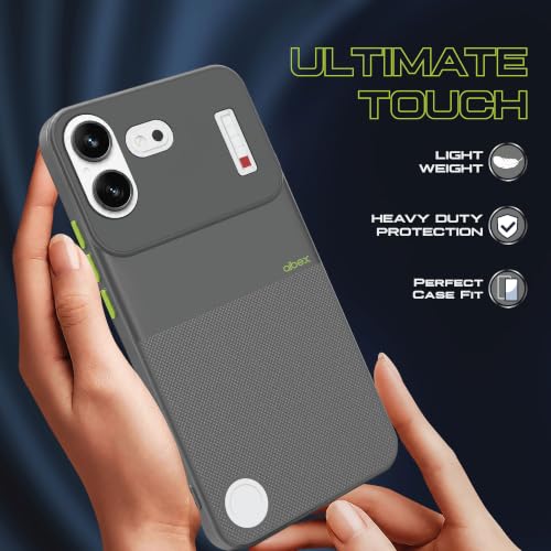 Image of AIBEX Premium Back Cover Case Compatible for Nothing 4B | Scratch & Drop Tested Shockproof Matte Texture Case with Soft Microfibre Lining | Slim Fit Cover with Anti-Scratch - Grey