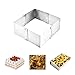 Stampo Regolabile per Mousse, 1 Pezzo Anello Torta Rettangolare in 403 Acciaio Inox, Teglia per Torta, Anello per Mousse Strumento per Stampi, Stampo Torte Rettangolari, per Torte Fai Da Te