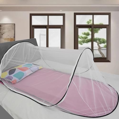 Tienda mosquitera plegable para cama, ligera y ventilada miniatura 6