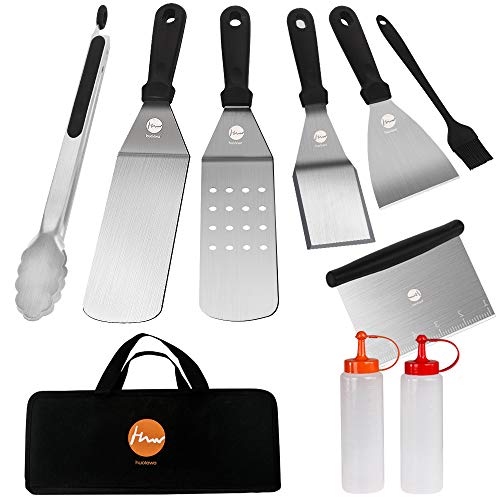 Griddle Accessories Set, Huolewa 9Piece Commercial Grade Flat Top